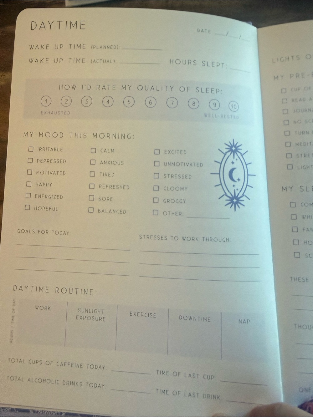 Sleep Rituals Night Journal – Lavender Sleep Notebook - Picture 6 of 12